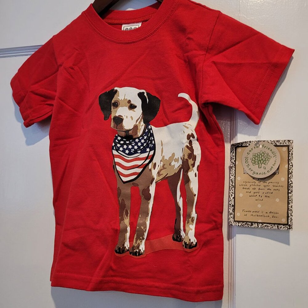 BRAND NEW: Patriotic Dog YOUTH T-Shirt